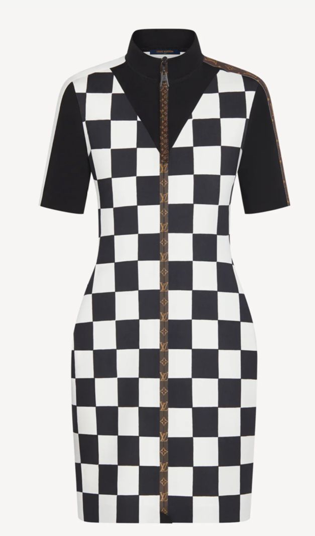 파일:루이비통 진품 하이넥 다미에 드레스 인 테크니컬 저지.jpg