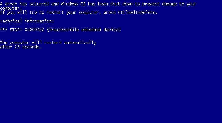 파일:attachment/Blue_Screen_Windows_CE.jpg