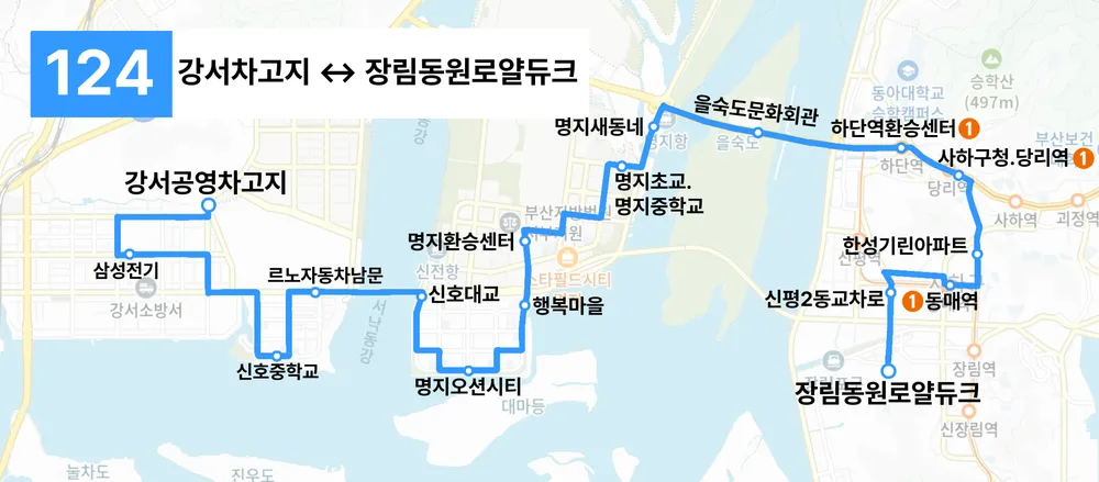파일:부산 124 노선도(1).png