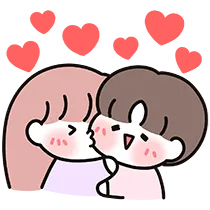 파일:반대로 여친이 남친에게 뽀뽀.png