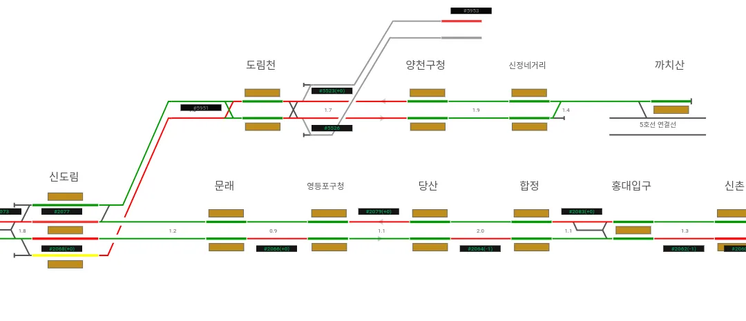 파일:신정지선 배선도_레일블루.png