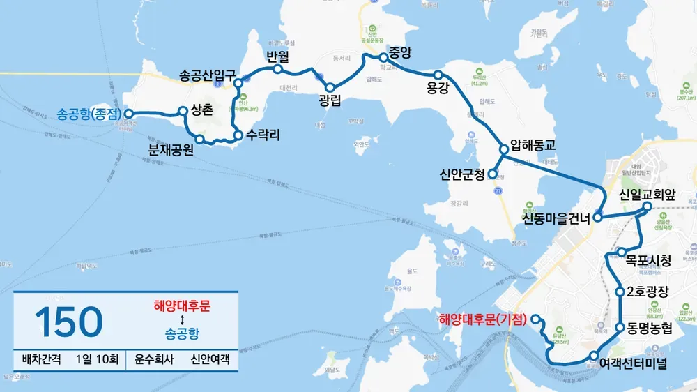 파일:신안 버스 150 노선도.webp