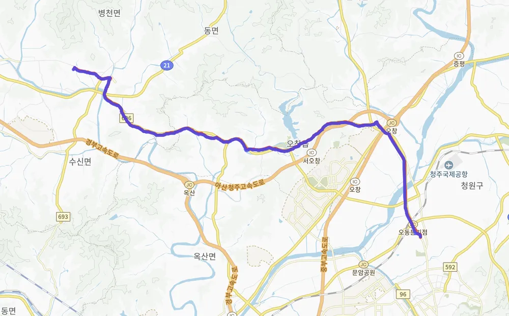 파일:청주 버스 718 노선지도.png