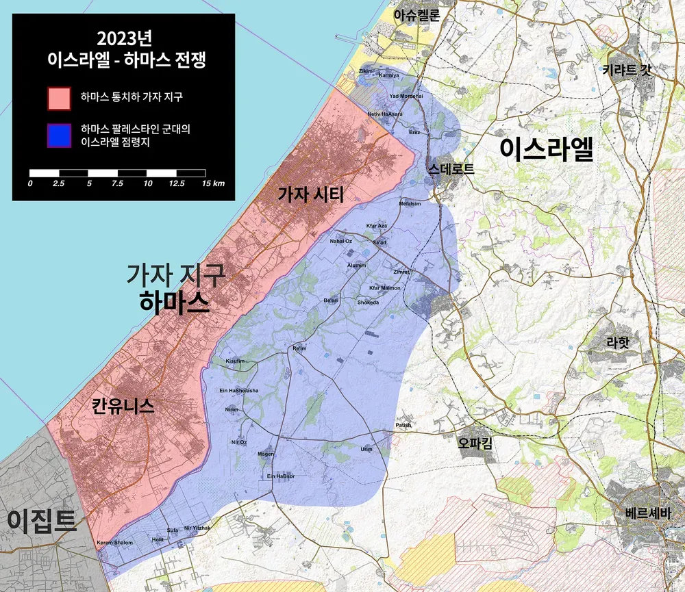 파일:2023년 이스라엘-하마스 전쟁 10월 9일 지도.webp